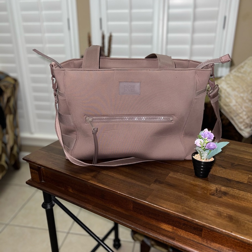 Dagne Dover Purple Baby Bag with Structured Design